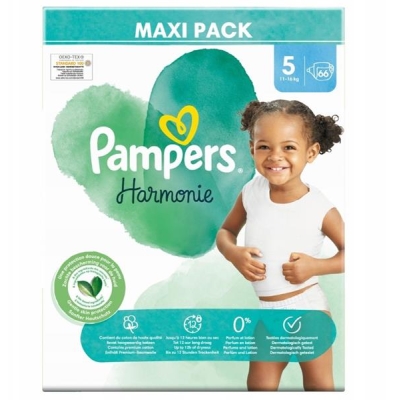 Pampers Harmonie Baby Pieluszki 11-16kg, rozmiar 5-JUNIOR, 66szt-5893824