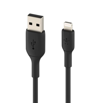 BELKIN KABEL USB PVC USB-A - LIGHTNING, 1M, BLK-5895626