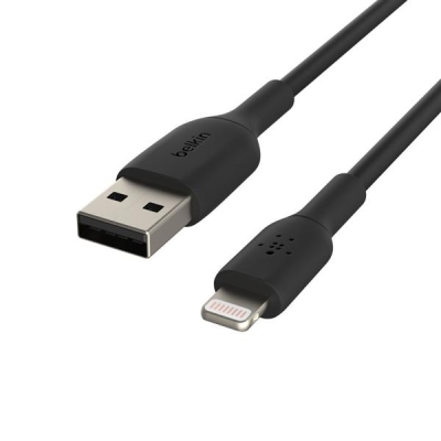 BELKIN KABEL USB PVC USB-A - LIGHTNING, 1M, BLK-5895629
