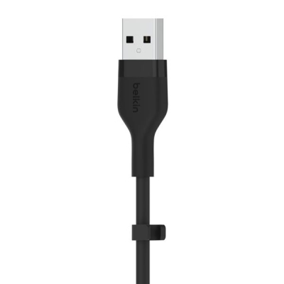 BELKIN CABLE USB-A - USB-C SILICONE 2M CZARNY-5986163