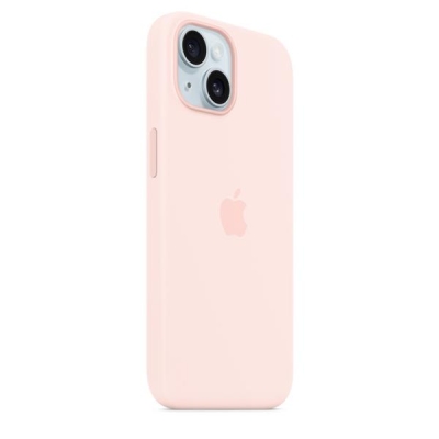 Apple iPhone 15 Silicone Case with MagSafe - Light Pink-6013951