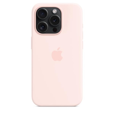 Apple iPhone 15 Pro Silicone Case with MagSafe - Light Pink-6013959