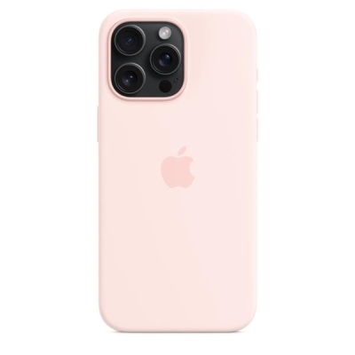 Apple iPhone 15 Pro Max Silicone Case with MagSafe - Light Pink-6013972