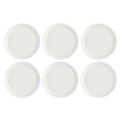 Zestaw 6 talerzy głębokich Essenziale Gourmet - Biały, 21.5 cm