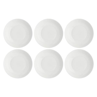 Zestaw 6 talerzy do zupy Essenziale - Biały, 20 cm