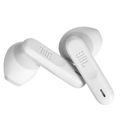 Słuchawki JBL Vibe Flex (białe, bezprzewodowe)-6046030