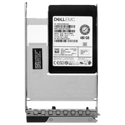 Dell 480GB SSD SATA Read Intensive 6Gbps 512e 2.5inch with 3.5inch Hybrid Carrier Customer Kit-6053311