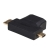 Adapter Akyga AK-AD-23 (HDMI F - Micro HDMI, Mini HDMI M; kolor czarny)-918642