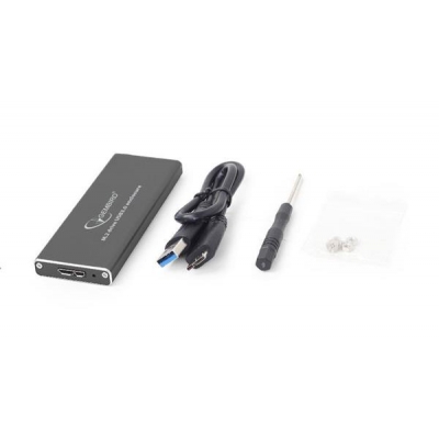 Kieszeń GEMBIRD EE2280-U3C-01 (M.2; Micro USB 3.0 B; Aluminium; kolor czarny)-925239