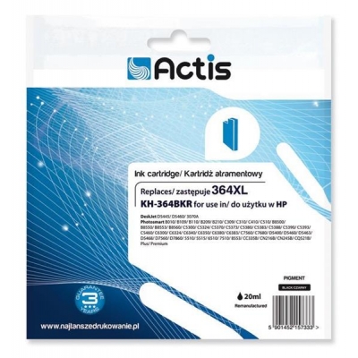 Tusz ACTIS KH-364BKR (zamiennik HP 364XL CN684EE; Standard; 20 ml; czarny)-932517