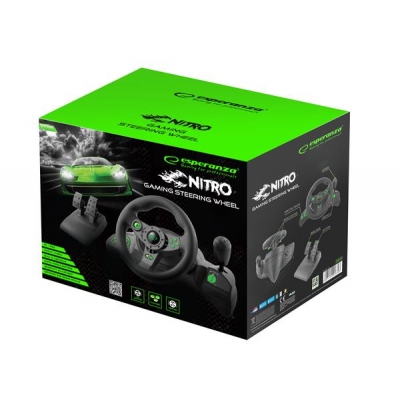 Kierownica Esperanza Nitro EGW102 (PC, PS3; kolor czarny)-934128