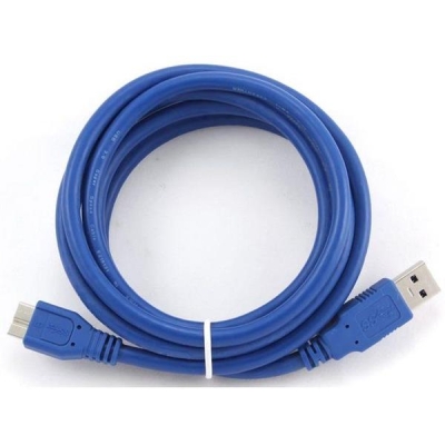 Kabel GEMBIRD CCP-MUSB3-AMBM-0.5M (USB M - Micro USB M; 0,50m; kolor niebieski)-936570