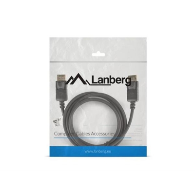 Kabel Lanberg  CA-DPDP-10CC-0018-BK (DisplayPort Męski - DisplayPort Męski; 1,8m; czarny)-937540