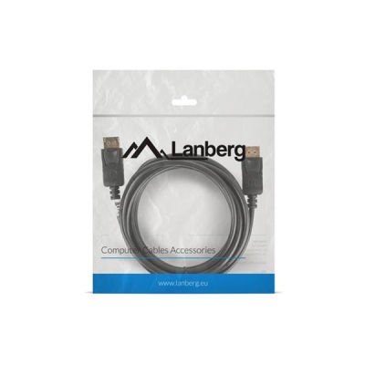 Kabel Lanberg CA-DPDP-10CC-0030-BK (DisplayPort M - DisplayPort M; 3m; kolor czarny)-937546