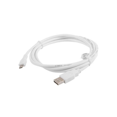 Kabel Lanberg CA-USBM-10CC-0018-W (USB 2.0 M - Micro USB M; 1,8m; kolor biały)-937589