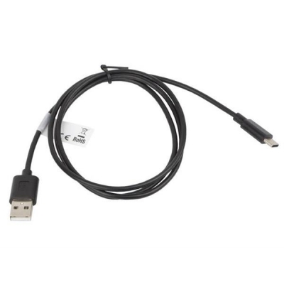 Kabel Lanberg CA-USBO-10CC-0010-BK (USB 2.0 typu A M - USB typu C M; 1m; kolor czarny)-937618