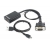 Adapter GEMBIRD A-VGA-HDMI-01 (HDMI F - D-Sub (VGA), Jack stereo 3,5 mm, USB 2.0 M; 0,15m; kolor czarny)-937384