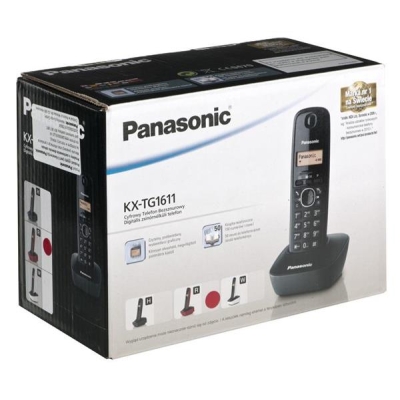 Telefon stacjonarny Panasonic KX-TG1611PDR (kolor czerwony)-976470