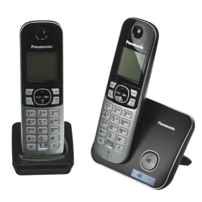 Telefon bezprzewodowy stacjonarny Panasonic KX-TG6812 PDB (kolor srebrny)-976476
