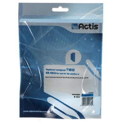 Tusz ACTIS KE-1812 (zamiennik Epson T1812; Standard; 15 ml; niebieski)-988162